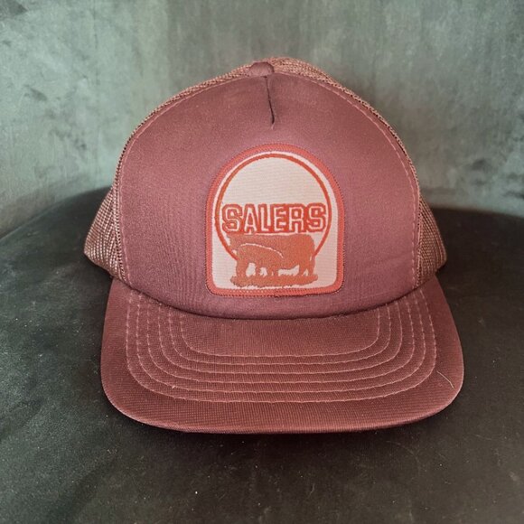 Vintage Salers Cattle Trucker Hat (70s, 80s, Retro, Country) - Picture 1 of 9